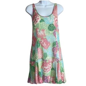 Floral Mini Dress Made In Italy